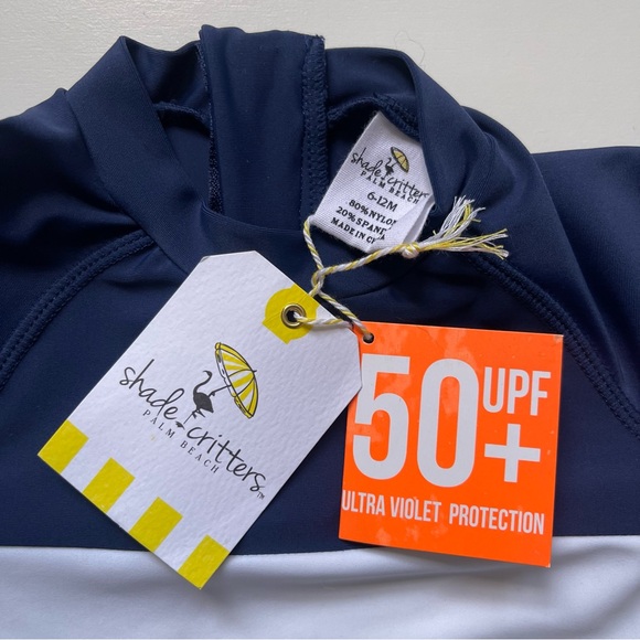 Shade Critters Boys Rash Guard Set - Sailboats - 6-12M - Picture 5 of 11